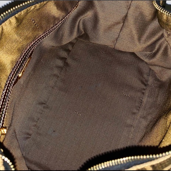 ❌SOLD ❌ Fendi Boston bag vintage Zucca 2 way Satchel - Picture 5 of 10